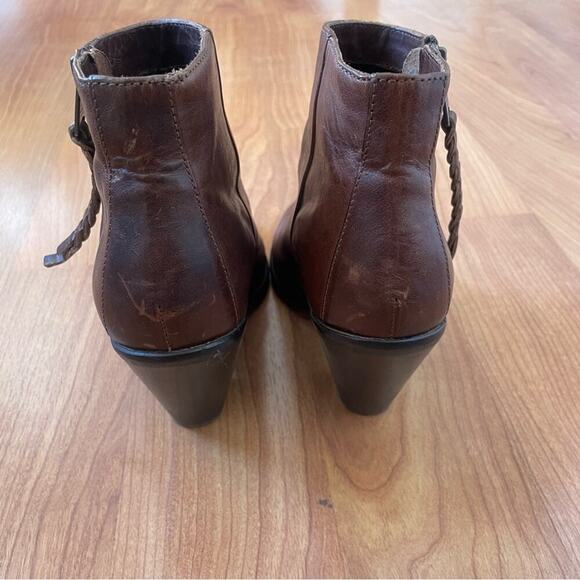 All Saints Western Paget Ankle Booties in Brown Leather Woman’s Size 37 or 6.5/7 - Picture 8 of 11